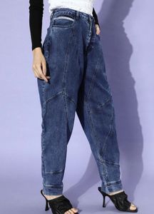 Mid Rise Slouchy Fit Stretchable Jeans