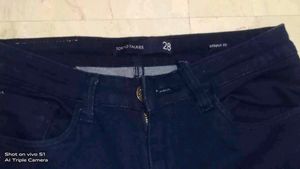Skin Fit Navy Blue Belbotom Jeans 💙