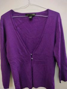 Purple Cardigan with Buttons (2 piece set)