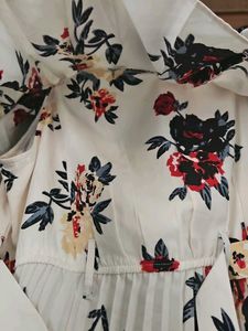 Floral Off-Shoulder Midi Dress