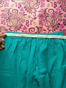 Teal Blue Cotton Leggings