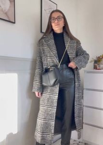 Plaid Trench Coat - Stylish Outerwear🖤🎀