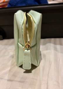 Mint Green &amp; Gold Personalised Pouch