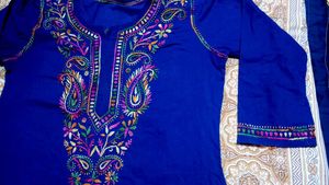 Chickenkari Kurti With New Sare