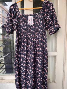 Floral Print Midi Dress