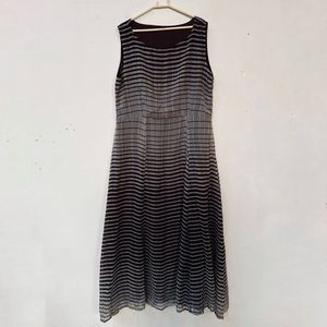 Brown Striped Gown