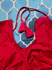 Brand New Full Sleeves Red Blouse