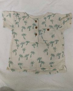 Palm Tree Print Baby Shirt