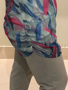 Leaf Printed Long Top