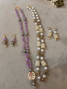 Two Necklace &amp; Earring Sets