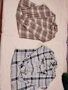 Men's Checked Shirts (Set of 2)
