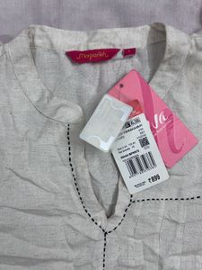 Elegant Cream Kurti Top