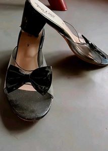 Black Bow Detail Mules