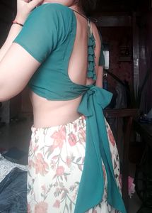 Free Delivery Georgette Knotted Blouse