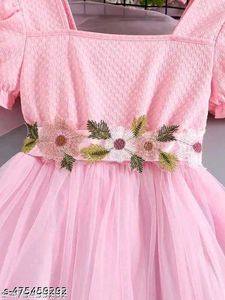 Pink Flower Girl Dress