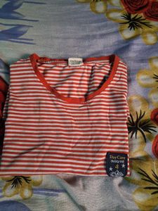 Red & White Striped Sleeveless Tank – Day Care