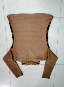 Colorful Patterned Knit Cardigan