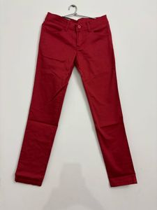 Red Casual Pants