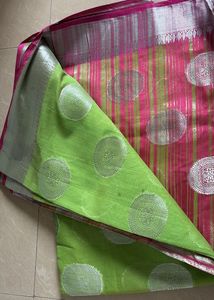 Green and Pink Saree