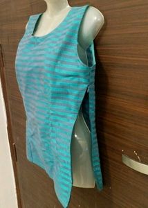 Blue Sleeveless Top