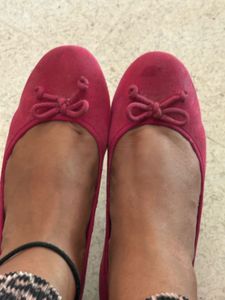 Clarks Hot Pink Ballet Flats