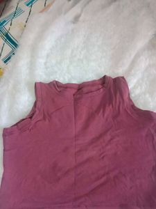 Mauve Cropped Tank
