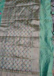 Elegant Green Banarasi Saree