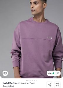Roadster Lavender men solid sweatshirt