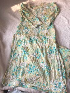 Chikankari Lucknowi Kurta And Palazzo