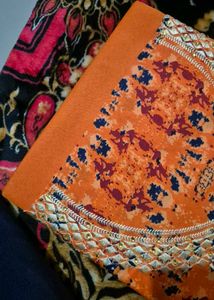 pack of 2 Embroidered Dress Material( with mild di