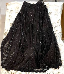 Elegant Black Sequin Lehenga