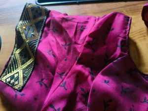 Magenta Blouse With Astar Attached