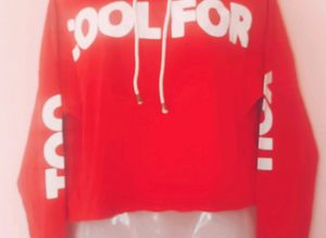 Cotton Red Hoodie