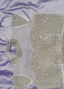 White Pearl Desiner Blouse 🤩🔥 Very Low Price