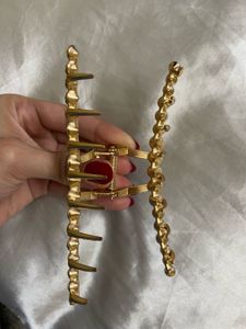Golden Diamond Metal Hair Clip