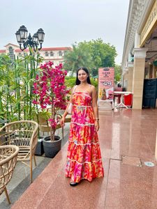 Tiered Floral Maxi Dress