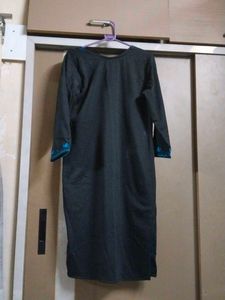Embroidered Woolen Kurta