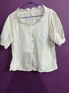White Simple Casual Top For Girls 😎😍