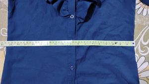 Ruffled Blue Shirt Urbanic