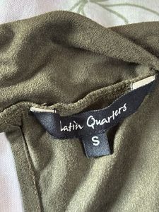 Olive Green Hooded Top