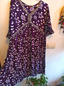 Floral Print Kurta