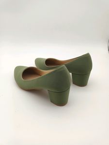 Sage Green Block Heels