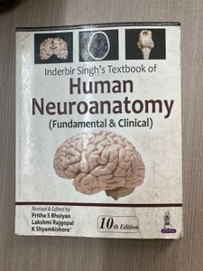 Human Neuroanatomy Textbook By Inderber Singh