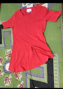 Red Casual Top