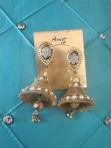 Golden Jhumka Earrings