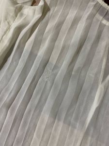 white h&amp;m formal shirt top