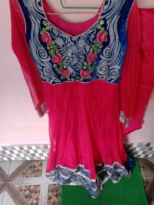 Rani &amp;Blue Colour Ethnic Gown With Pajami