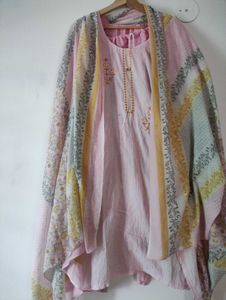 Kurta Salwar Dupatta Set For Women, 46inch