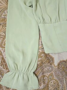 Mint Green Ruffle Top