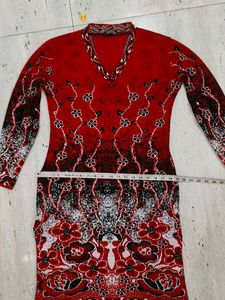 🌹❣️Red Floral V-Neck Knit Sweater🌹❣️